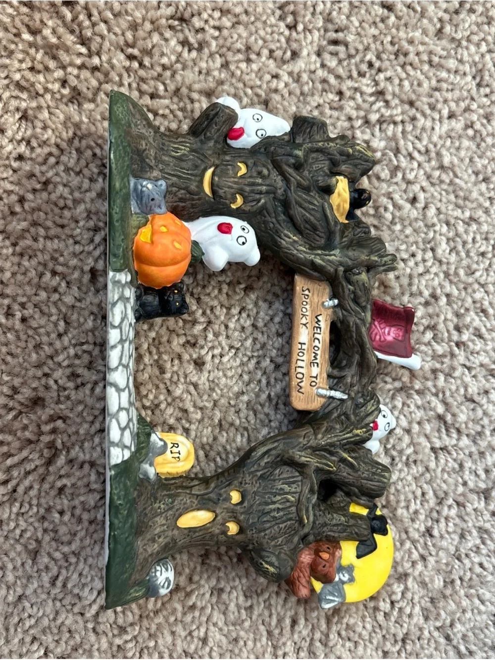Spooky Hollow Porcelain Haunted Bridge Halloween Village Accessory Halloween Dec